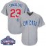 Chicago Cubs #23 Ryne Sandberg Grey Road 2016 World Series Champions Stitched Youth MLB Jersey