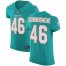 Nike Miami Dolphins #46 Noah Igbinoghene Aqua Green Team Color Mens Stitched NFL Vapor Untouchable Elite Jersey