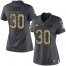 Nike Denver Broncos #30 Terrell Davis Black Womens Stitched NFL Limited 2016 Salute to Service Jersey