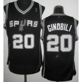 San Antonio Spurs 20 Manu Ginobili Black Revolution 30 NBA Jerseys Cheap