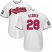 Cleveland Indians #28 Corey Kluber White Home 2016 World Series Bound Stitched Youth MLB Jersey