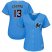Miami Marlins #13 Starlin Castro Blue Alternate Womens Stitched MLB Jersey