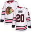 Adidas Chicago Blackhawks #20 Brandon Saad White Road Authentic Stitched Youth NHL Jersey