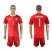 Danmark #1 Schmeichel Red Home Soccer Country Jersey