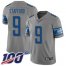 Nike Detroit Lions #9 Matthew Stafford Gray Mens Stitched NFL Limited Inverted Legend 100th Season Jersey