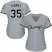 Chicago White Sox #35 Frank Thomas Grey Road Womens Stitched MLB Jersey