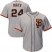 San Francisco Giants #24 Willie Mays Grey Road 2 Cool Base Stitched Youth MLB Jersey