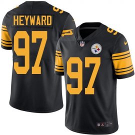 Nike Pittsburgh Steelers #97 Cameron Heyward Black Mens Stitched NFL Limited Rush Jersey