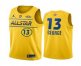 Mens 2021 All-Star #13 Paul George Yellow Western Conference Stitched NBA Jersey