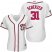 Washington Nationals #31 Max Scherzer White Home 2019 World Series Champions Womens Stitched MLB Jersey