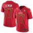 Nike Tennessee Titans #77 Taylor Lewan Red Mens Stitched NFL Limited AFC 2017 Pro Bowl Jersey