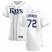 Tampa Bay Rays #72 Yonny Chirinos Mens Nike White Home 2020 Authentic Player MLB Jersey
