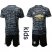 Manchester United Blank Black Goalkeeper Kid Soccer Club Jersey