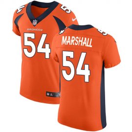 Nike Denver Broncos #54 Brandon Marshall Orange Team Color Mens Stitched NFL Vapor Untouchable Elite Jersey