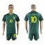 Brazil #10 Pele Away Soccer Country Jersey