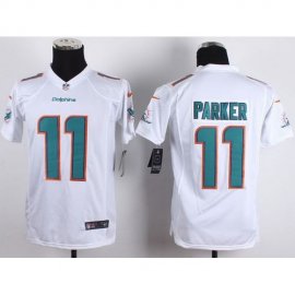 Nike Miami Dolphins #11 DeVante Parker White Youth Stitched NFL New Elite Jersey
