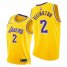 Nike Los Angeles Lakers #2 Wayne Ellington Womens 2021-22 75th Diamond Anniversary NBA Jersey Gold Womens