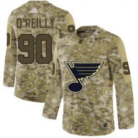 Adidas St. Louis Blues #90 Ryan OReilly Camo Authentic Stitched NHL Jersey