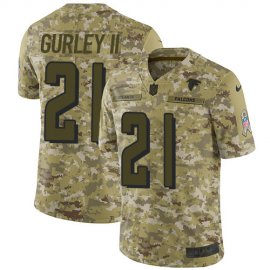 Nike Atlanta Falcons #21 Todd Gurley II Camo Mens Stitched NFL Limited 2018 Salute To Service Jersey