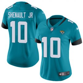 Nike Jacksonville Jaguars #10 Laviska Shenault Jr. Teal Green Alternate Womens Stitched NFL Vapor Untouchable Limited Jersey