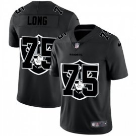 Las Vegas Raiders #75 Howie Long Mens Nike Team Logo Dual Overlap Limited NFL Jersey Black