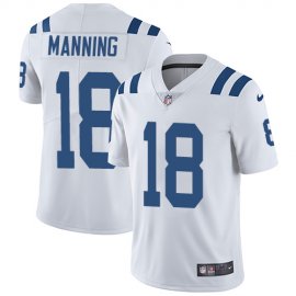 Nike Indianapolis Colts #18 Peyton Manning White Mens Stitched NFL Vapor Untouchable Limited Jersey