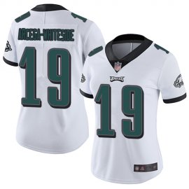 Nike Philadelphia Eagles #19 JJ Arcega-Whiteside White Womens Stitched NFL Vapor Untouchable Limited Jersey
