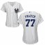 New York Yankees #77 Clint Frazier White Majestic Womens Cool Base Stitched MLB Jersey