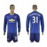 Manchester United #31 Schweinsteiger Away Long Sleeves Soccer Club Jersey