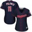 Minnesota Twins #11 Jorge Polanco Navy Blue Alternate Womens Stitched MLB Jersey
