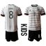 Germany #8 Kroos White Home Kid Soccer Country Jersey