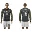 Germany #16 Lahm Away Long Sleeves Soccer Country Jersey