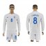 England #8 LAMPARD Goalkeeper Home 2018 FIFA World Cup Long Sleeve Soccer Jersey