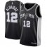 Mens Nike San Antonio Spurs #12 LaMarcus Aldridge Black NBA Swingman Icon Edition Jersey
