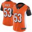 Nike Cincinnati Bengals #53 Billy Price Orange Alternate Womens Stitched NFL Vapor Untouchable Limited Jersey