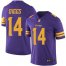 Nike Minnesota Vikings #14 Stefon Diggs Purple Mens Stitched NFL Limited Rush Jersey