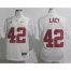 Alabama Crimson Tide 42 Eddie Lacy White 2012 SEC Patch College Football NCAA Jersey