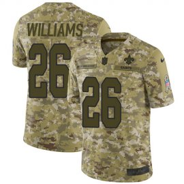 Nike New Orleans Saints #26 P.J. Williams Camo Mens Stitched NFL Limited 2018 Salute To Service Jersey