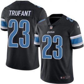 Nike Detroit Lions #23 Desmond Trufant Black Mens Stitched NFL Limited Rush Jersey