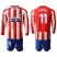 Atletico Madrid #11 Correa Home Long Sleeves Soccer Club Jersey