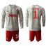 Juventus #1 Szczesny Away Long Sleeves Soccer Club Jersey