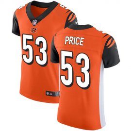 Nike Cincinnati Bengals #53 Billy Price Orange Alternate Mens Stitched NFL Vapor Untouchable Elite Jersey