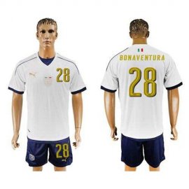Italy #28 Bonaventura Away Soccer Country Jersey