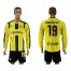 Dortmund #19 Grobkreutz Home Long Sleeves Soccer Club Jersey