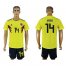 Colombia #14 Uribe Home Soccer Country Jersey