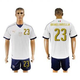 Italy #23 Quagliarella Away Soccer Country Jersey