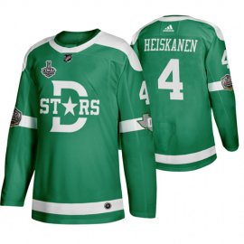 Adidas Dallas Stars #4 Miro Heiskanen Mens Green 2020 Stanley Cup Final Stitched Classic Retro NHL Jersey