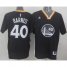 Golden State Warriors #40 Harrison Barnes Black New Alternate Stitched NBA Jersey