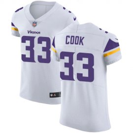 Nike Minnesota Vikings #33 Dalvin Cook White Mens Stitched NFL Vapor Untouchable Elite Jersey