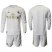 Real Madrid Blank White Home Long Sleeves Soccer Club Jersey